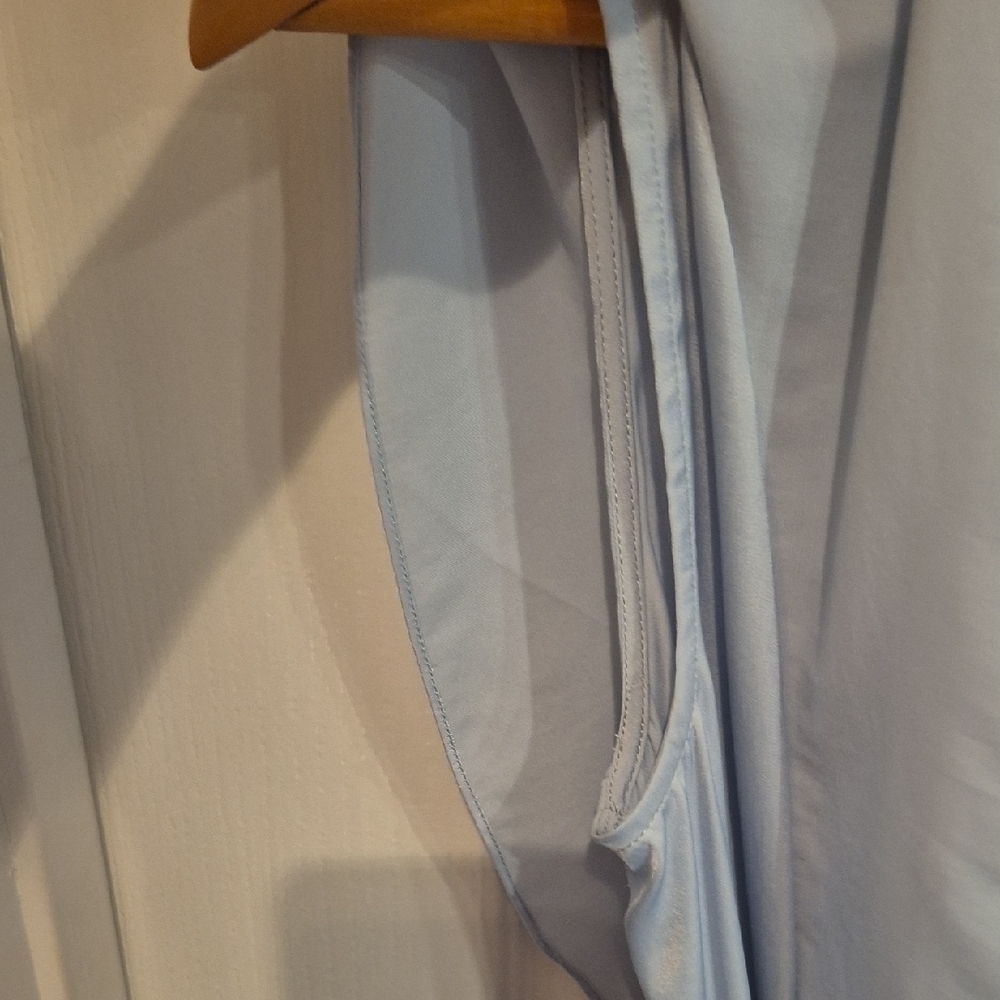 BCBGMaxAzria Light Crystal Blue Ruffle Mini Dress - Picture 5 of 12
